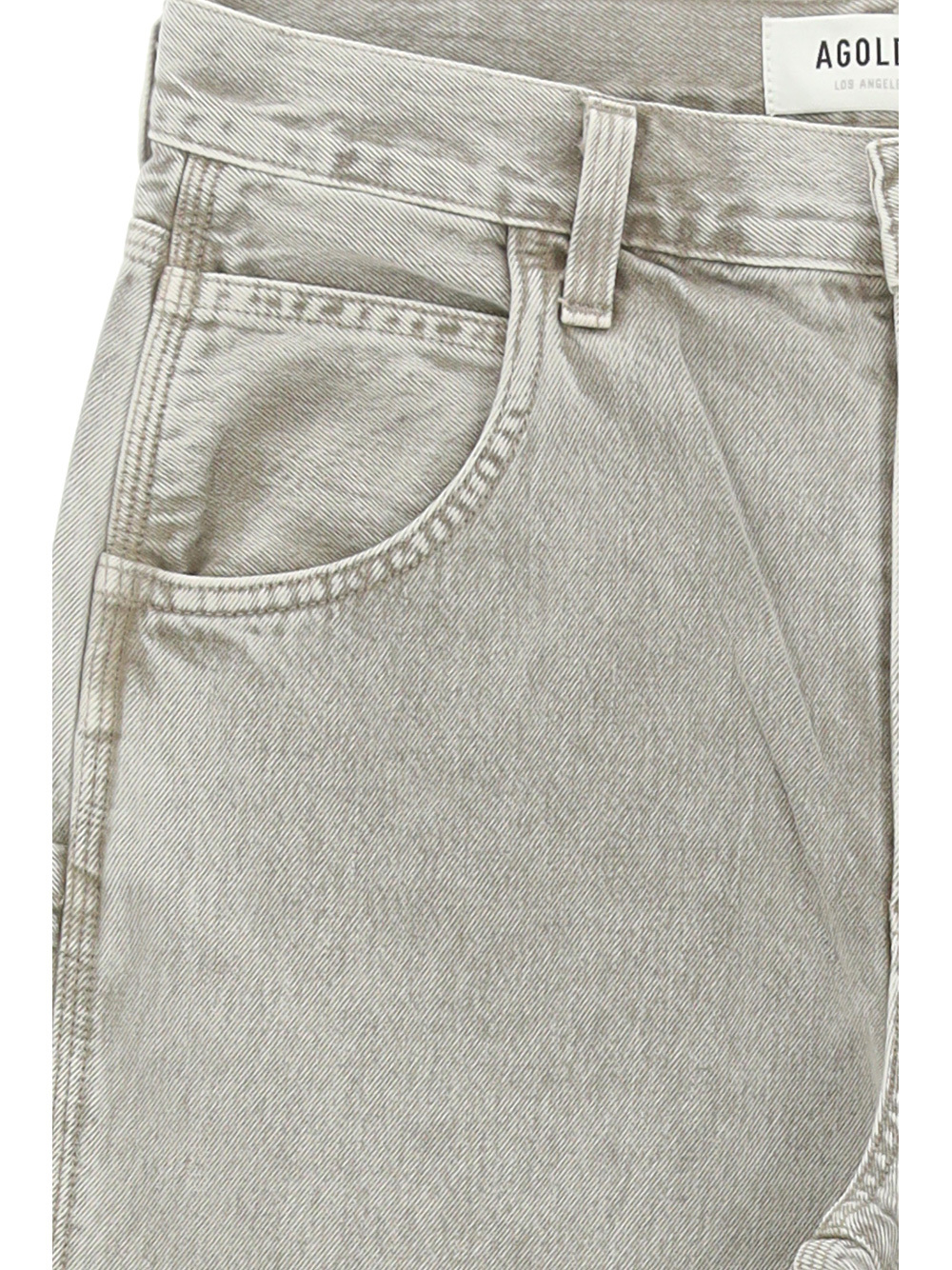 Agolde Magda Low-rise Wide-leg Jeans In Gray