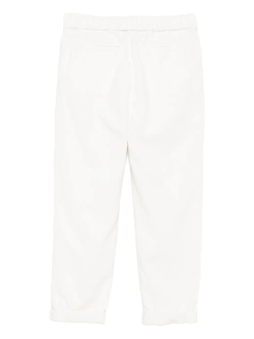 Brunello Cucinelli Drawstring Pants In White