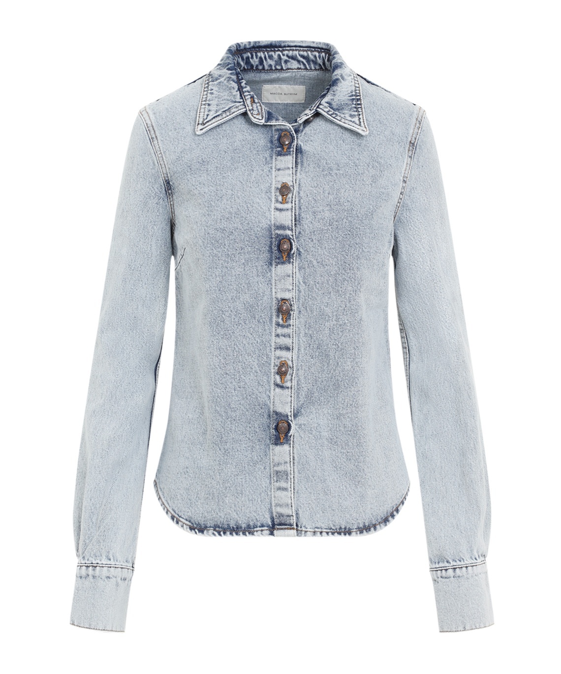 Magda Butrym Denim Shirt In Gray