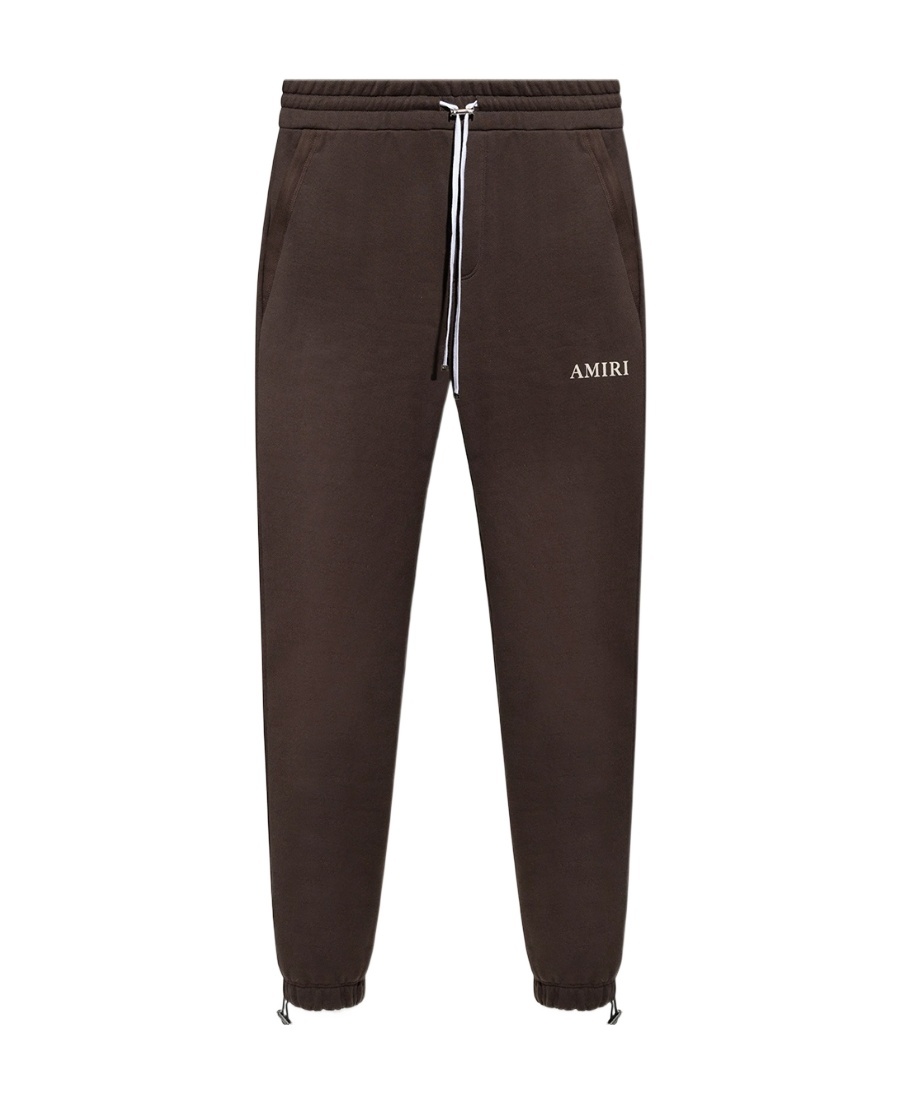 Amiri Logo-embroidered Track Pants In Black