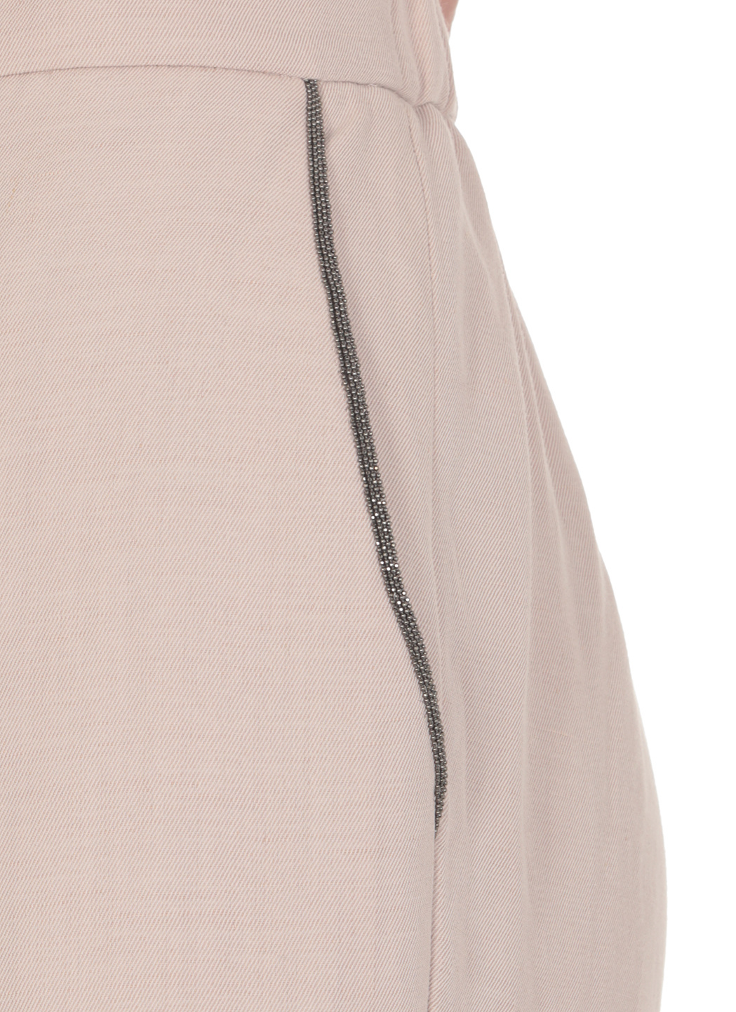 Fabiana Filippi Drawstring Waist Casual Trousers In Nude