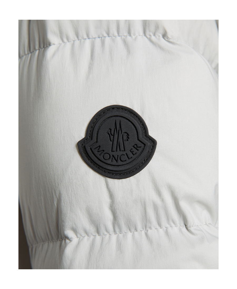 Moncler Long Sleeve Hooded Puffer Jacket In White