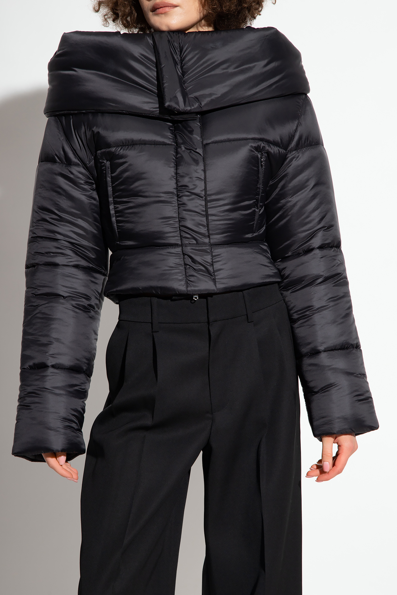 Alaïa Long-sleeved Casual Jacket In Black