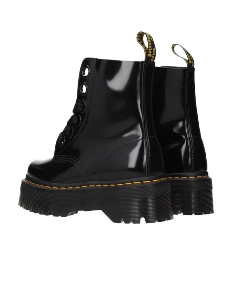 Dr. Martens' Logo And Ankle Boots In Black