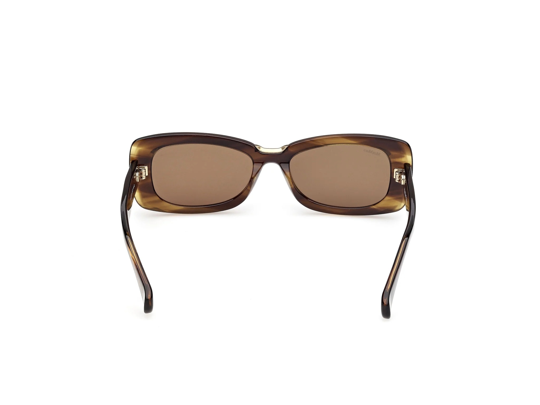 Max Mara Rectangular Frame Sunglasses In Brown