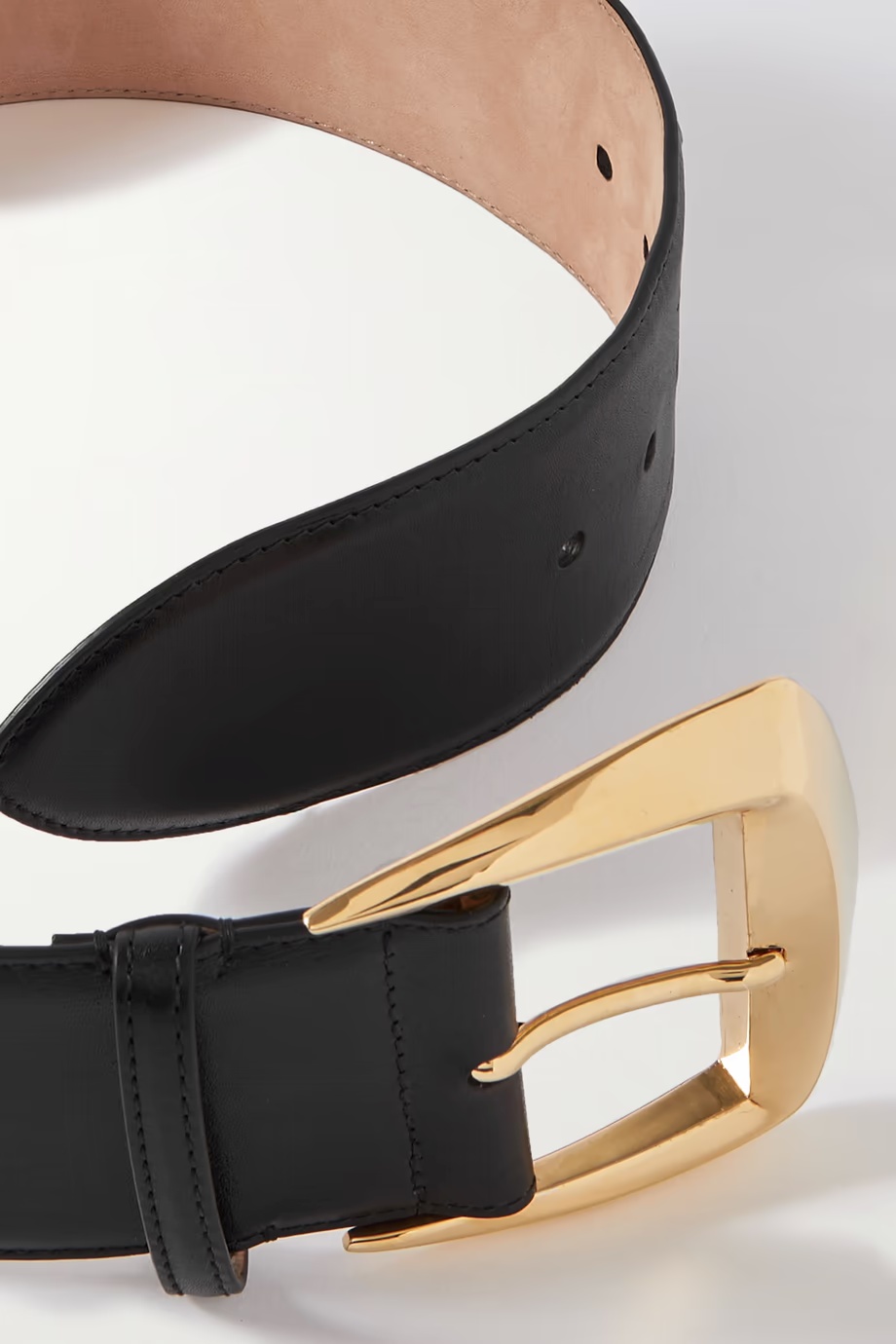 Alexander Mcqueen Adjustable Wide Band With Geometric Buckle In Black