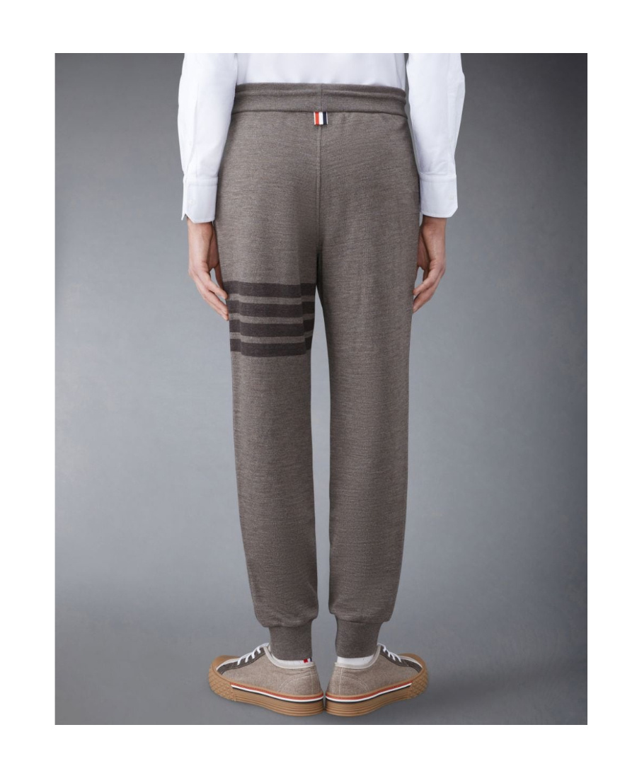 Thom Browne 4-bar Wool Track Pants In Black