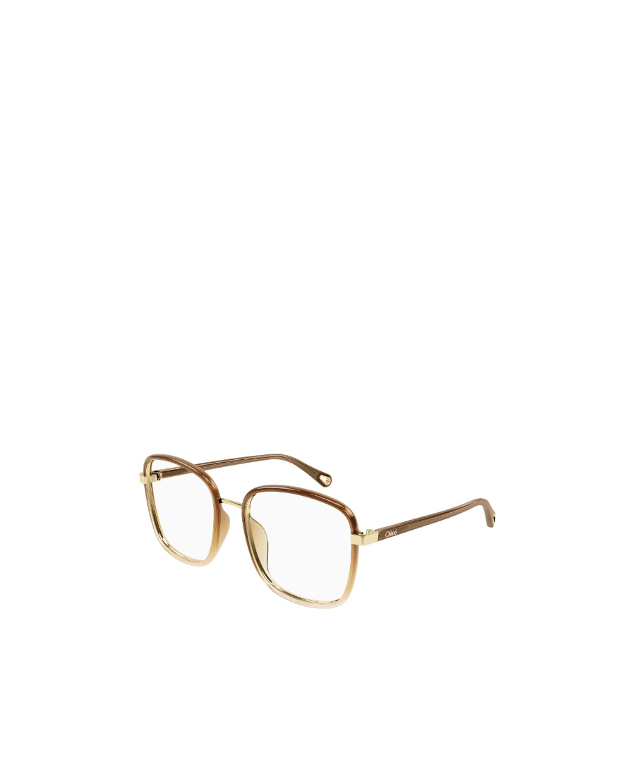 Chloé Oversized Square-frame Glasses In Nude