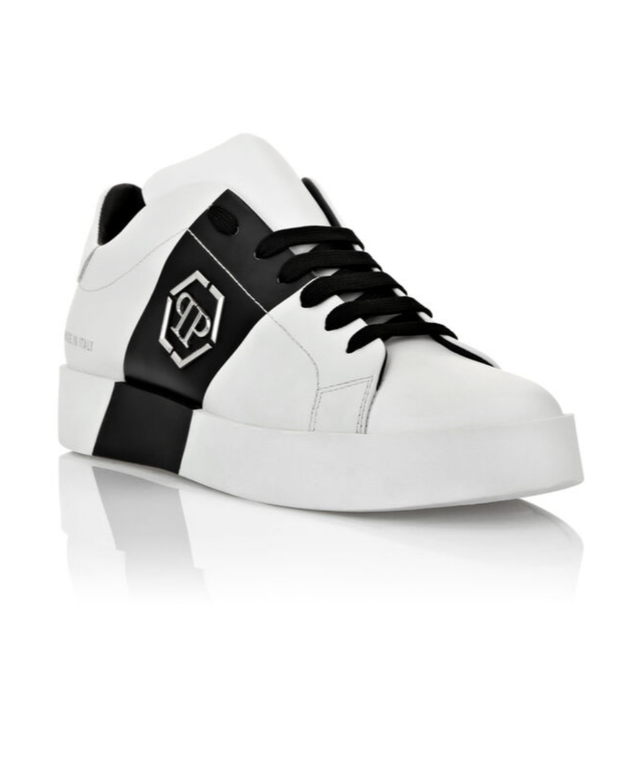 Philipp Plein Hexagon-plaque Low-top Sneakers In White