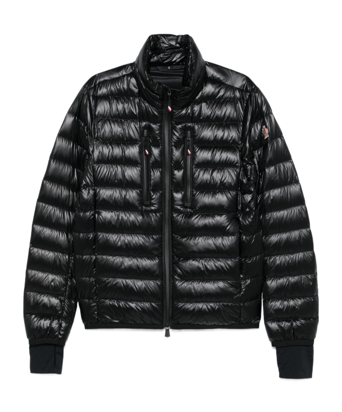 Moncler Hers Padded Jacket Zipped Pockets In Black
