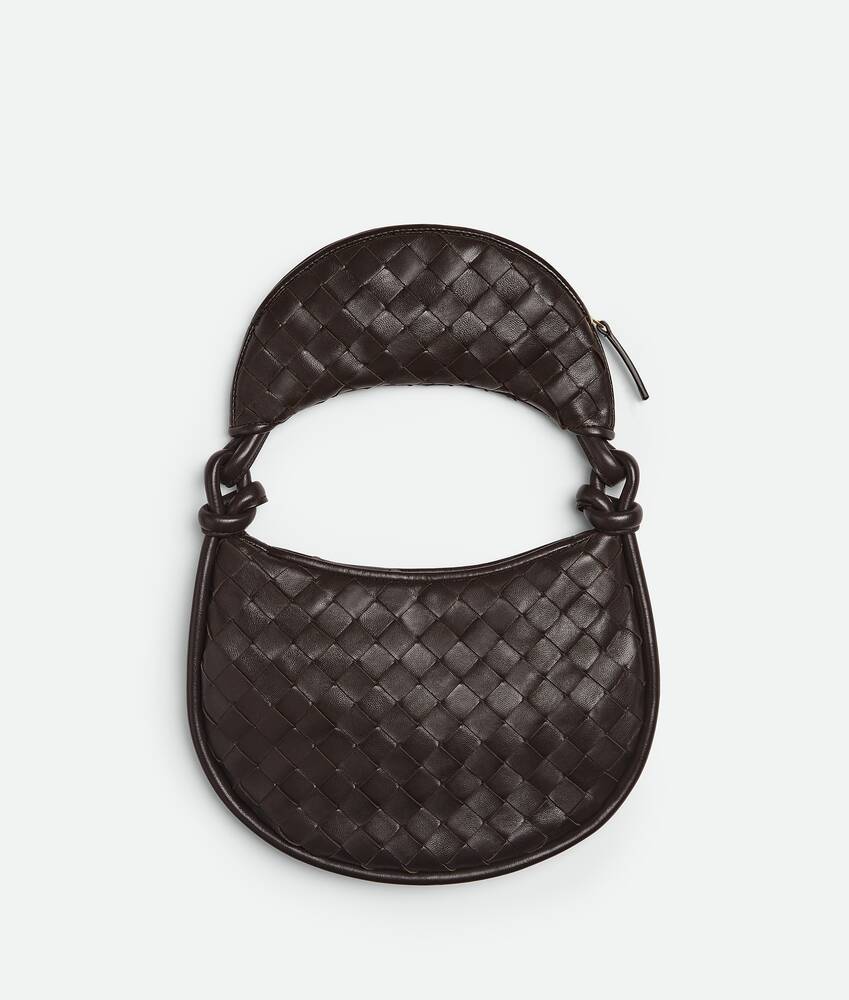 Bottega Veneta Brown Small Gemelli Shoulder Bag In Brown
