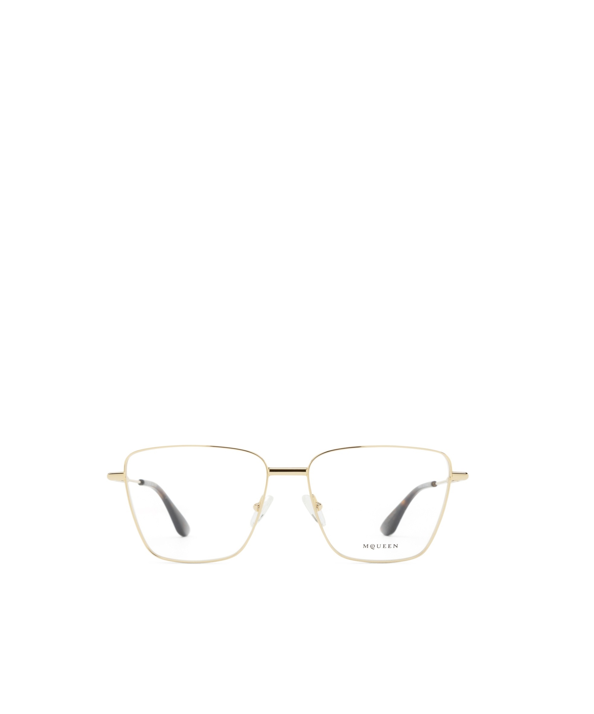 Alexander Mcqueen Framed Plain Mirror In Nude