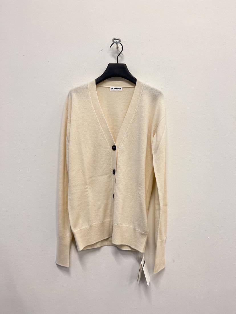 Jil Sander Logo Sweater In Nude