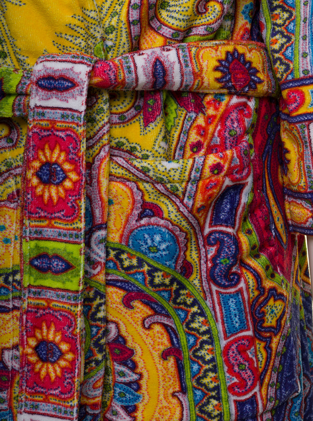 Etro 'new Tradition' Multicolor Bath Robe With Pailsey Motif Home In Multicolor