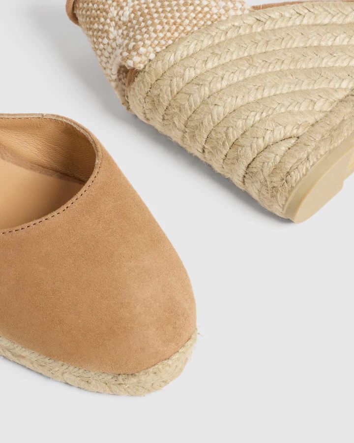 Castaã±er Platform Espadrilles In Nude