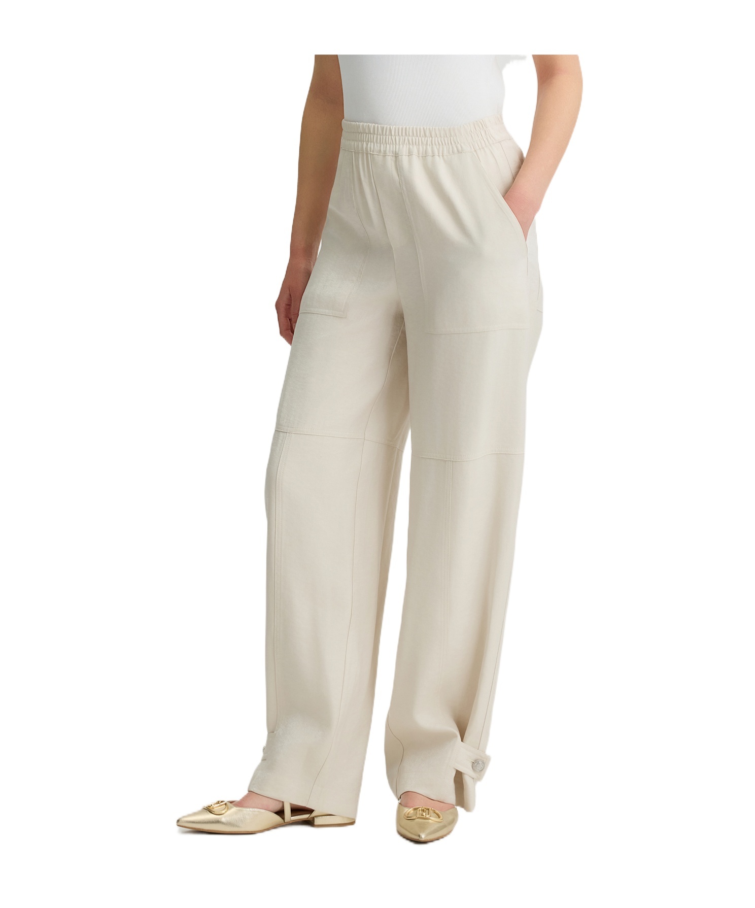 Liu •jo Liu Jo Tailored Fit Viscose Blend Trousers