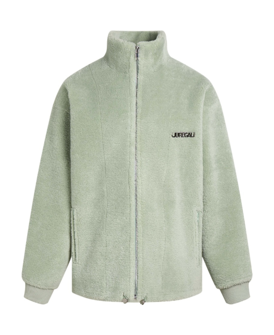 Liuregali Logo Collar Casual Jacket In Gray