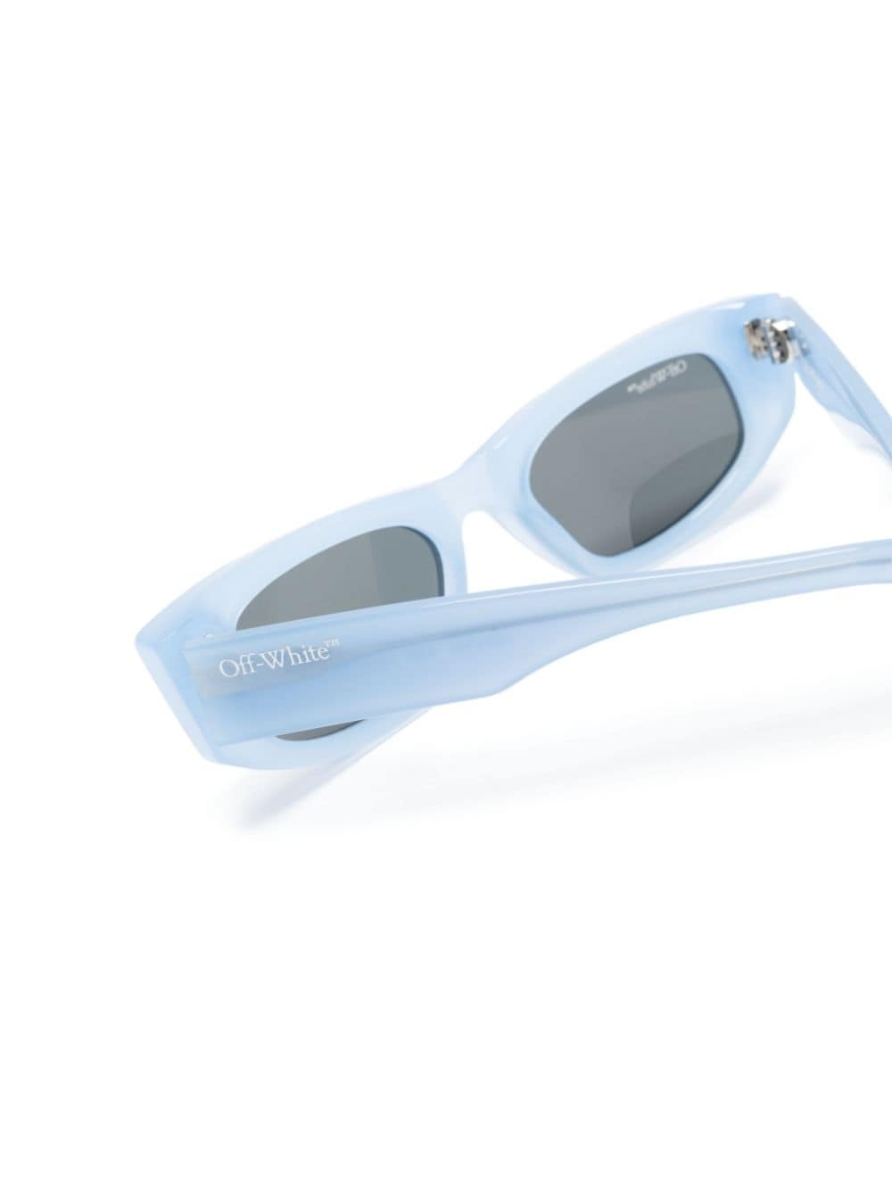 Off-white Matera Rectangle-frame Sunglasses In Blue