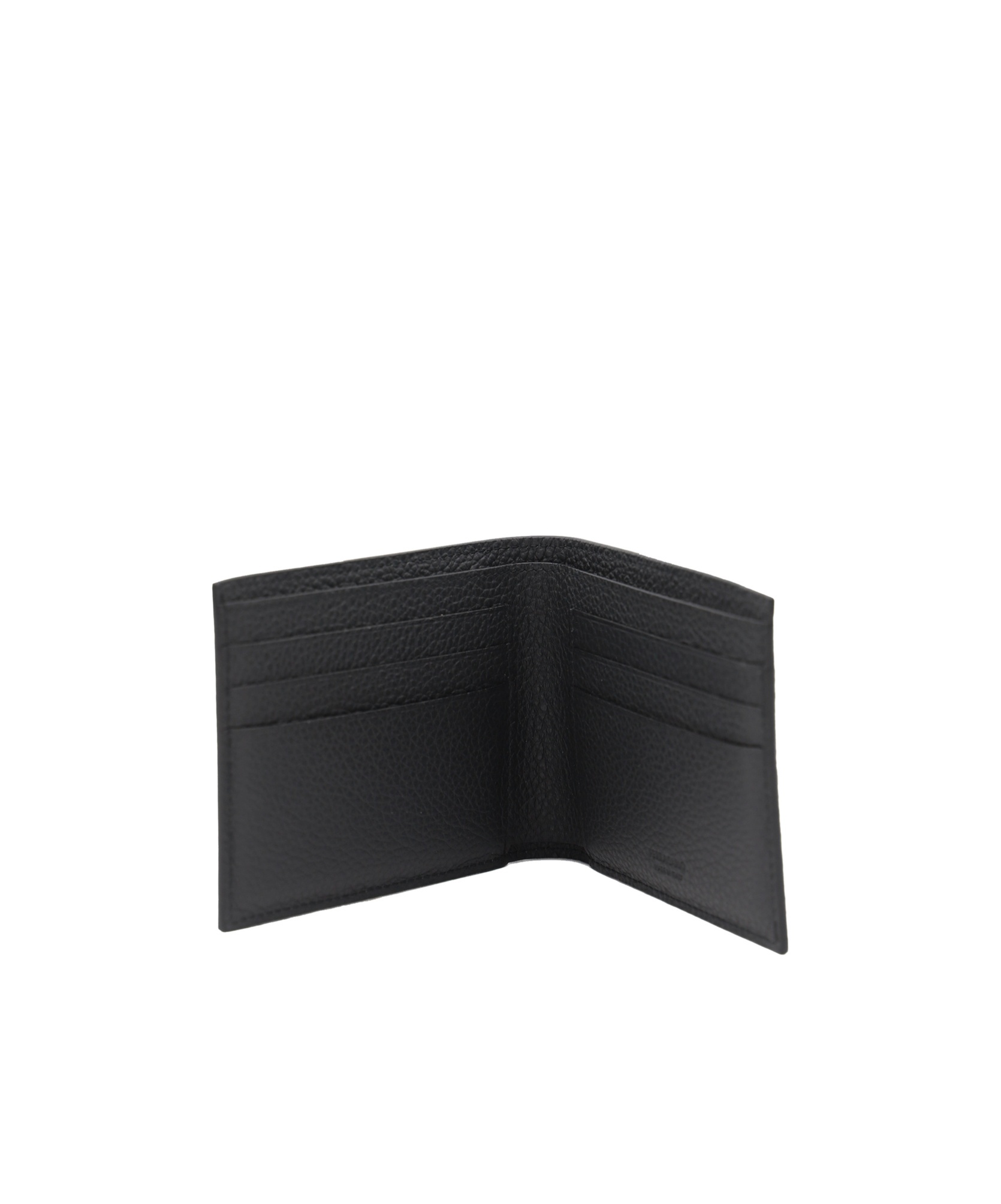 Ferragamo Double-fold Wallet In Black
