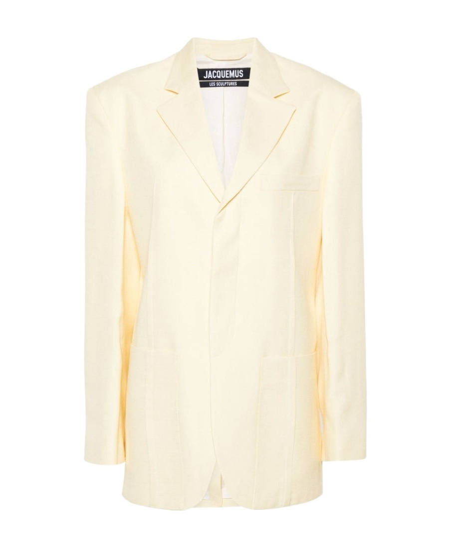 Jacquemus Square Buttoned Blazer In White