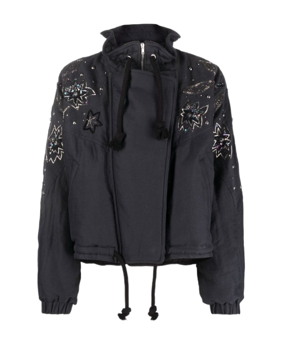 Isabel Marant Kalassia Embroidered Jacket In Black