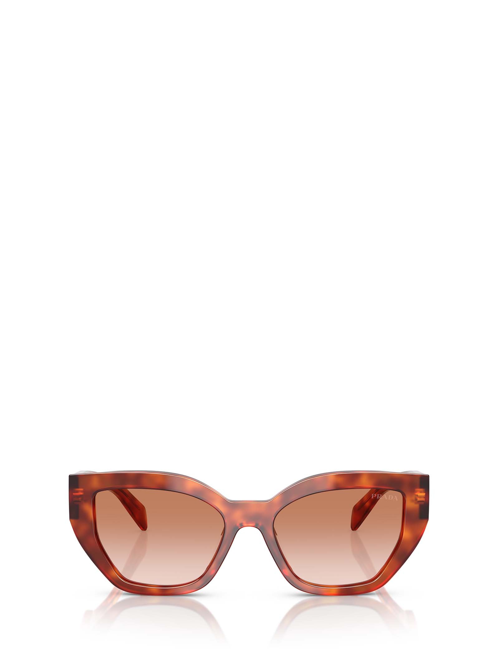 Prada Sunglasses Woman Beige In Brown