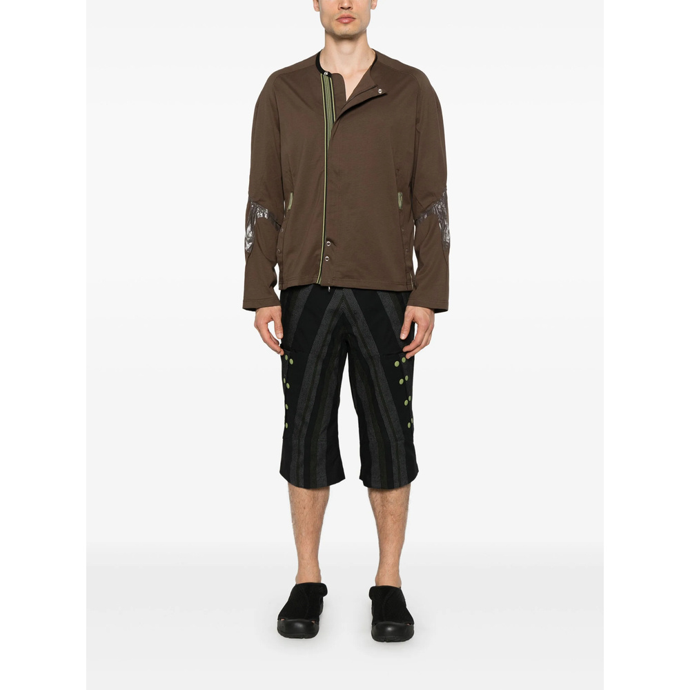 Kiko Kostadinov K-dart Jersey Jacket In Earthy Brown
