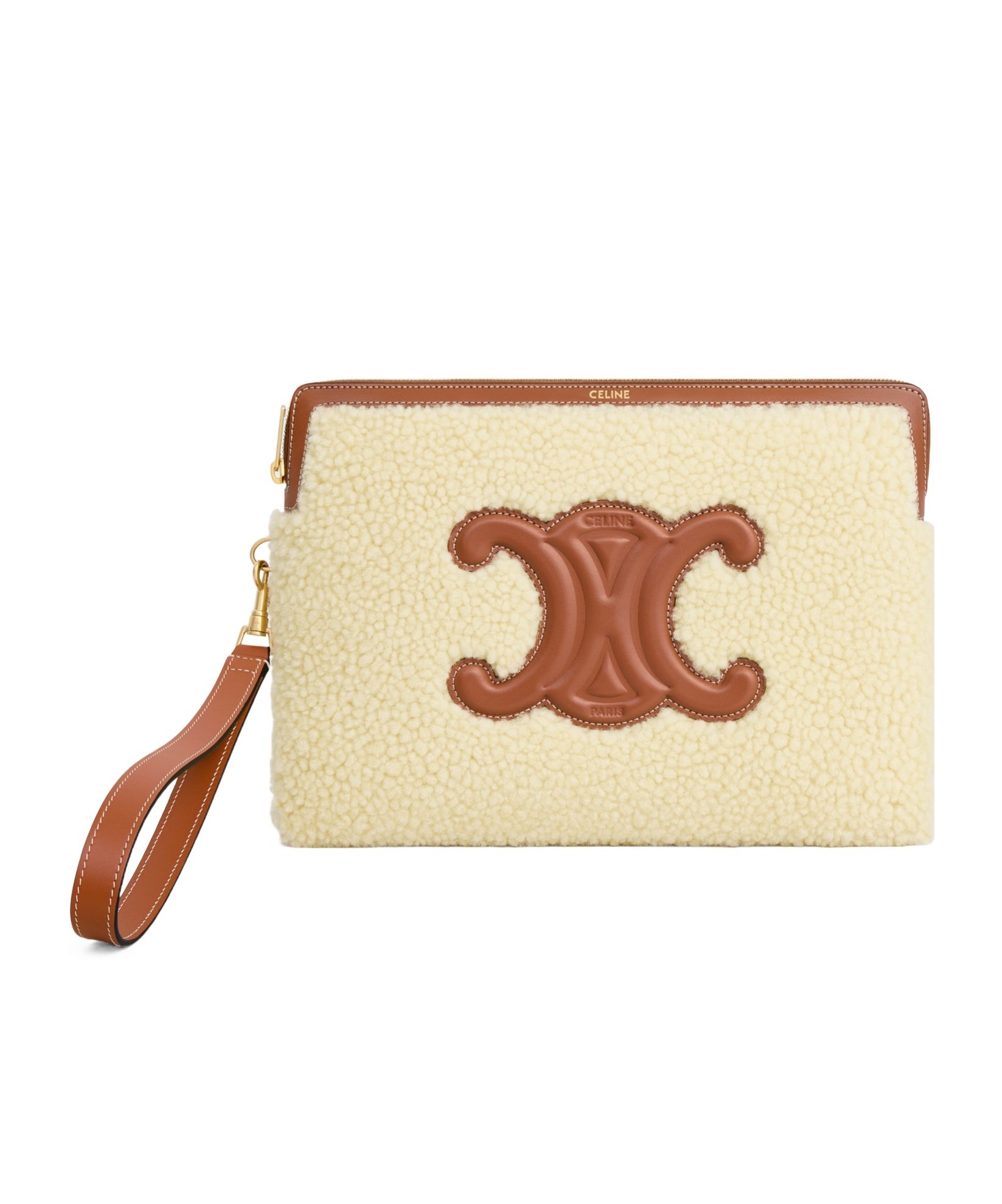 Celine Small Pouch Clutch In Brown