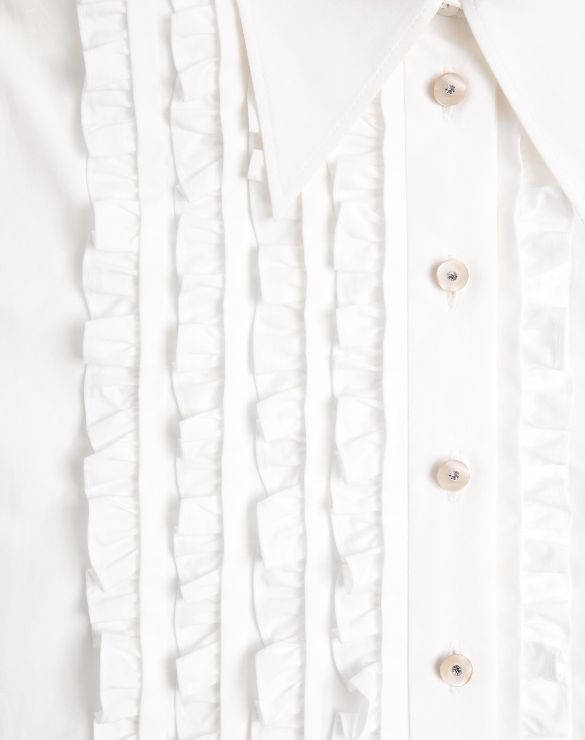 Valentino Garavani Cotton Popeline Shirt In White