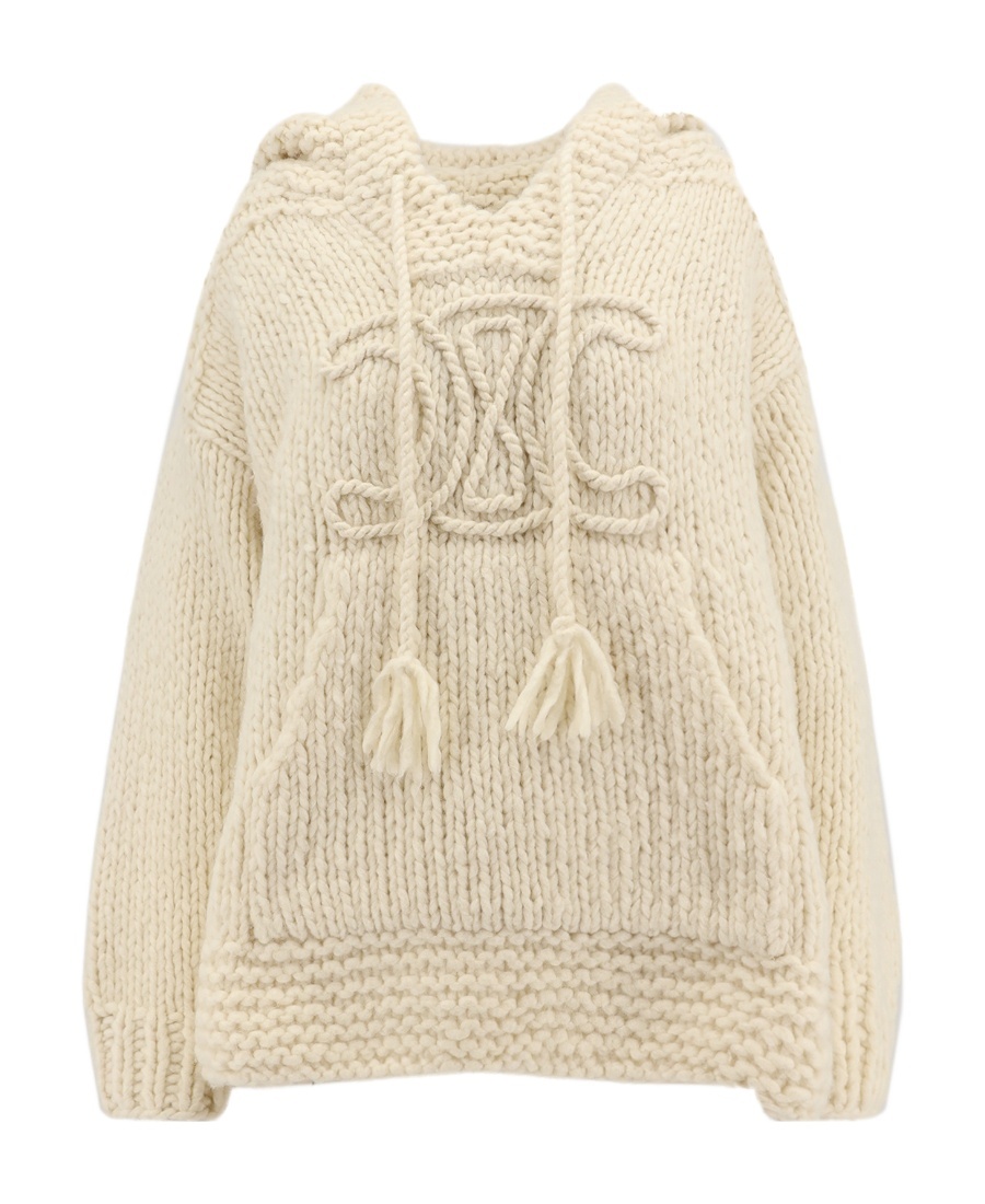 Celine Long-sleeved Sweater In Nude
