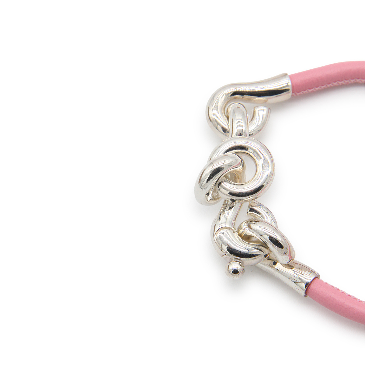 Bottega Veneta Loop Bracelet In Pink