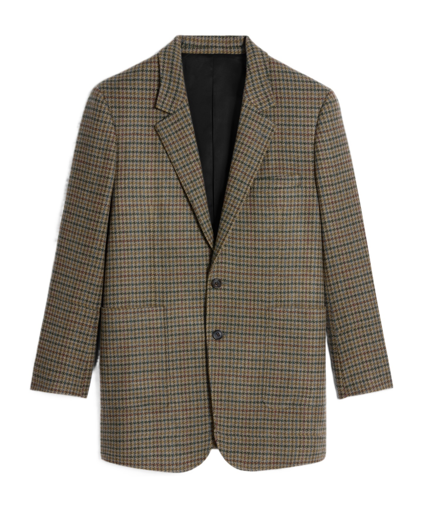 Celine Plaid Cashmere Suit Jacket In Green