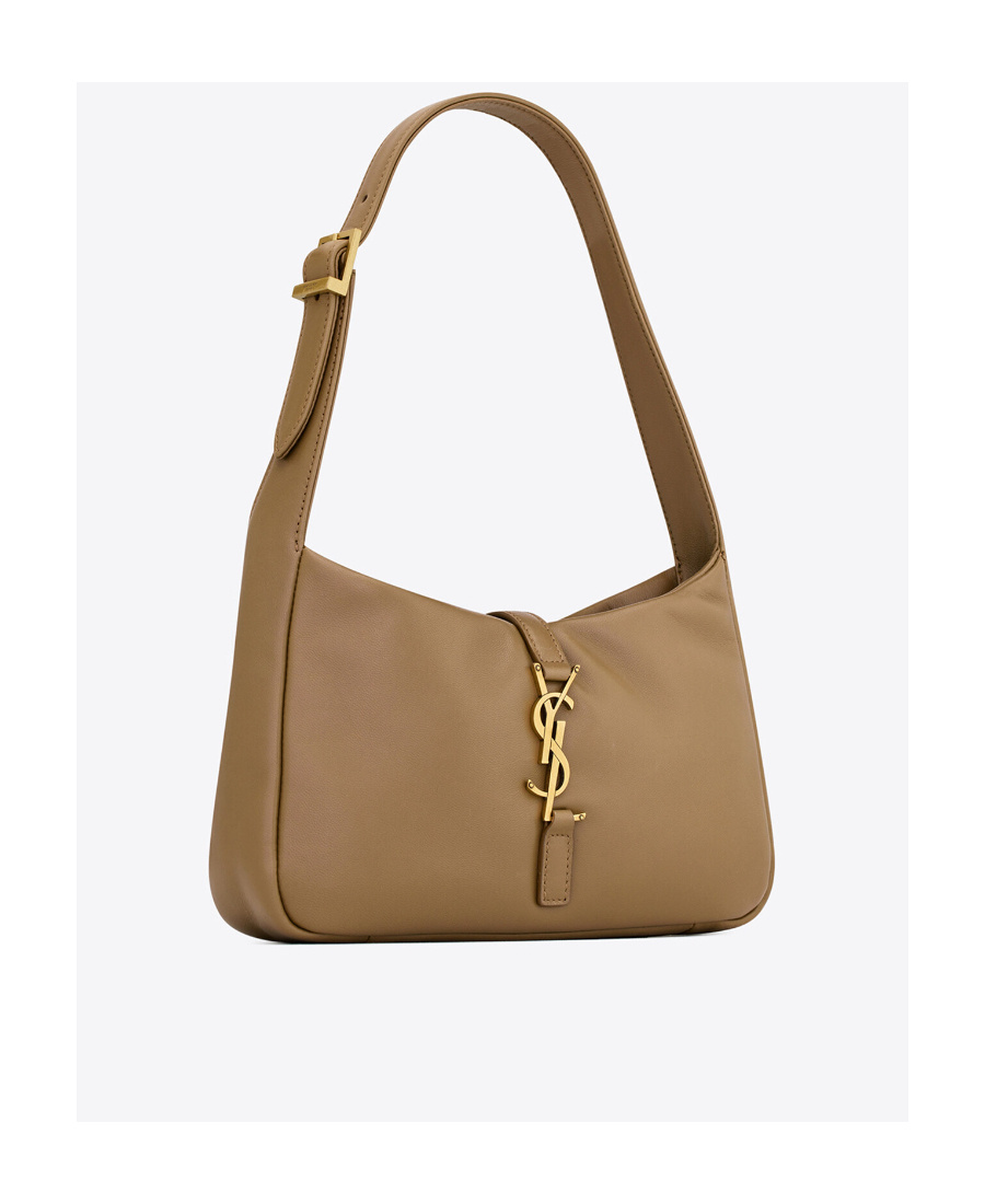 Saint Laurent Le 5 A 7 Ysl Shoulder Bag In Smooth Leather In Brown