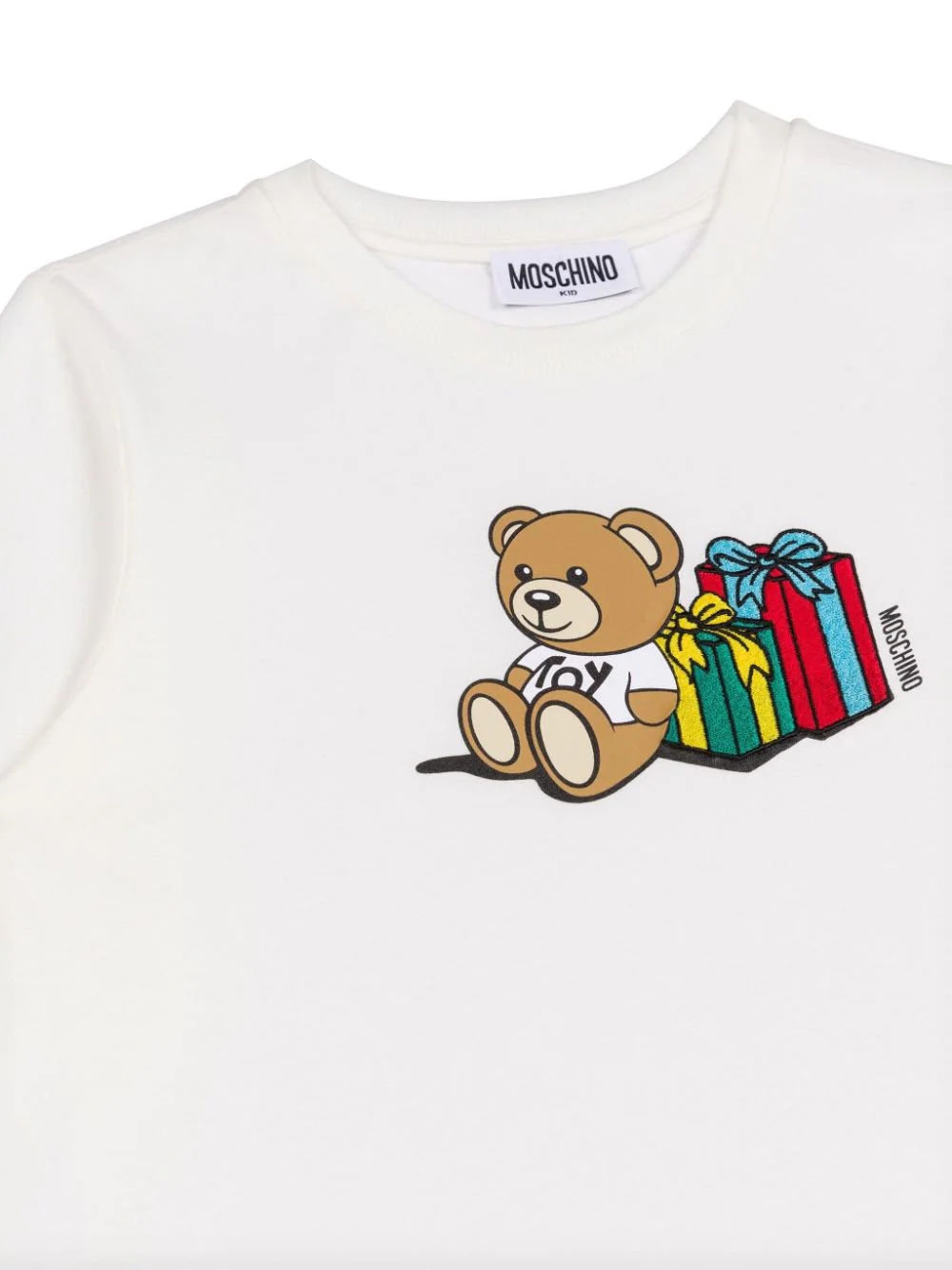 Moschino Graphic Print Sweater In White