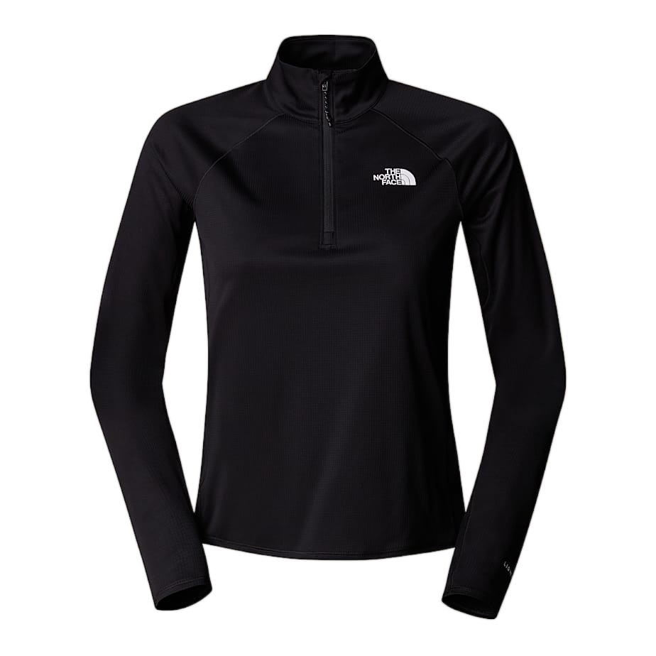 The North Face Womens Sunriser 1/4 Zip Long-sleeve Top In Black