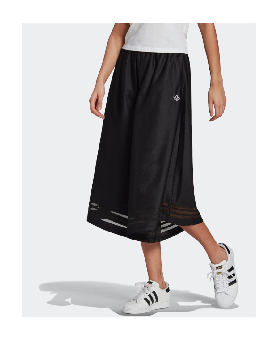 Adidas Originals Premium Essentials Recycled Polyamide Maxi Skirt In Black