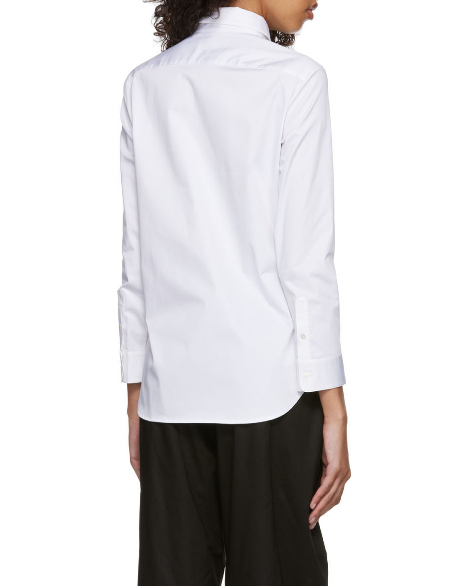 The Row Long-sleeve Cotton Shirt In White