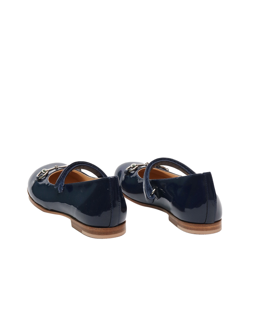 Gucci Horsebit Detail Ballerina Shoes In Blue