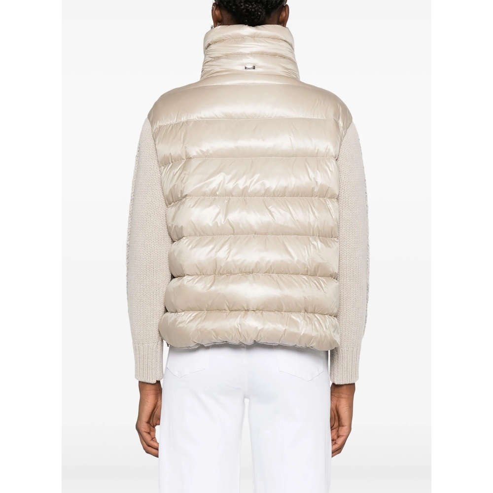 Herno Puffer Jackets Featuring Drawstring Accents In White