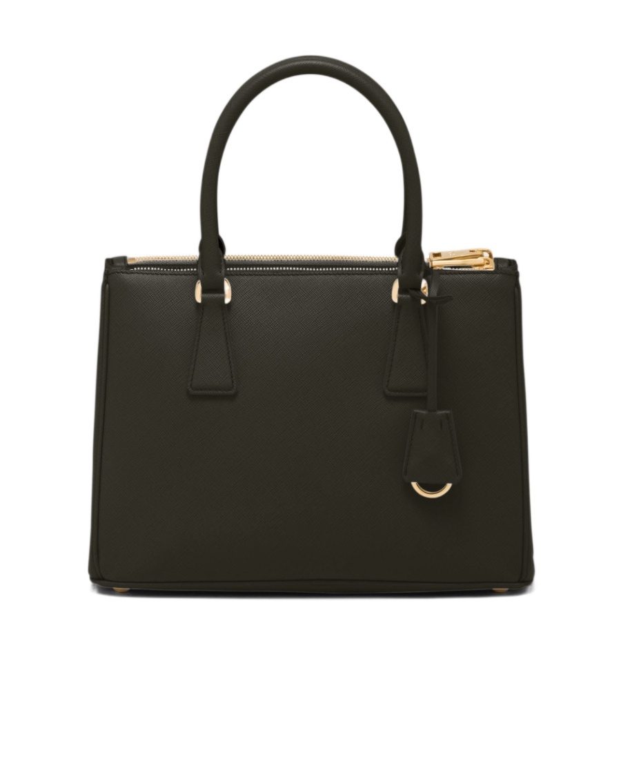 Prada Medium  Galleria Saffiano Leather Bag In Black
