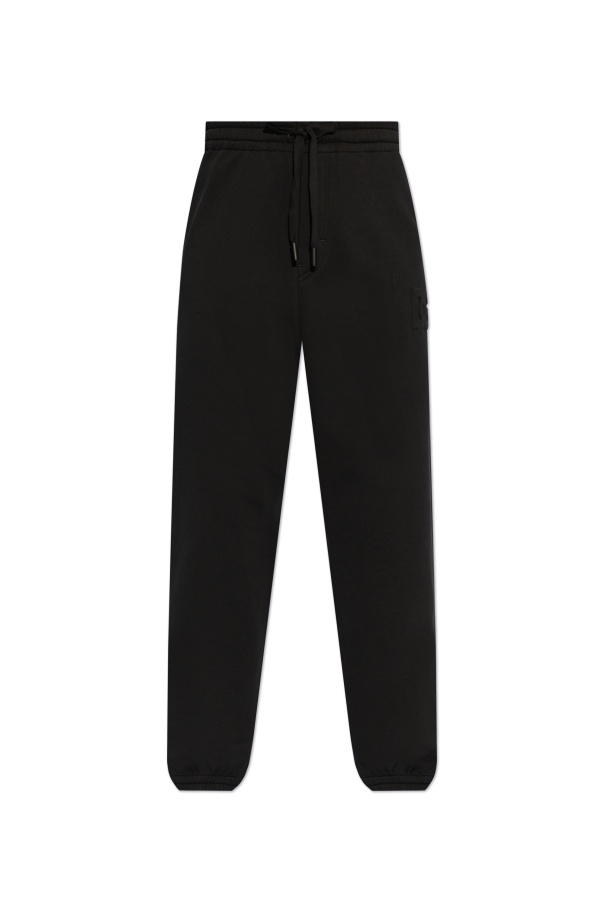 Dolce & Gabbana Drawstring Track Pants In Black