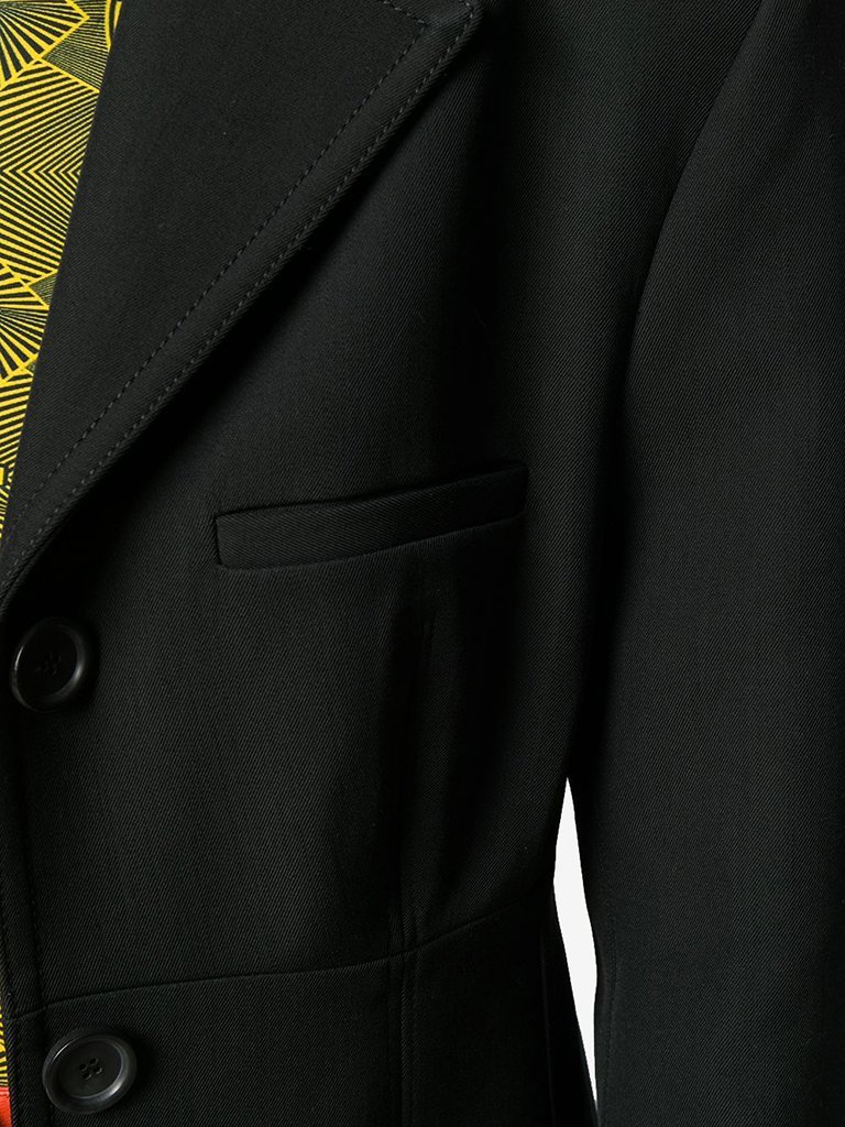 Kwaidan Editions Single Breasted Coat In Black