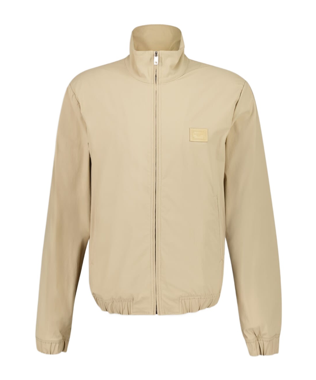 Dolce & Gabbana Logo-patch Lightweight Jacket In Brown