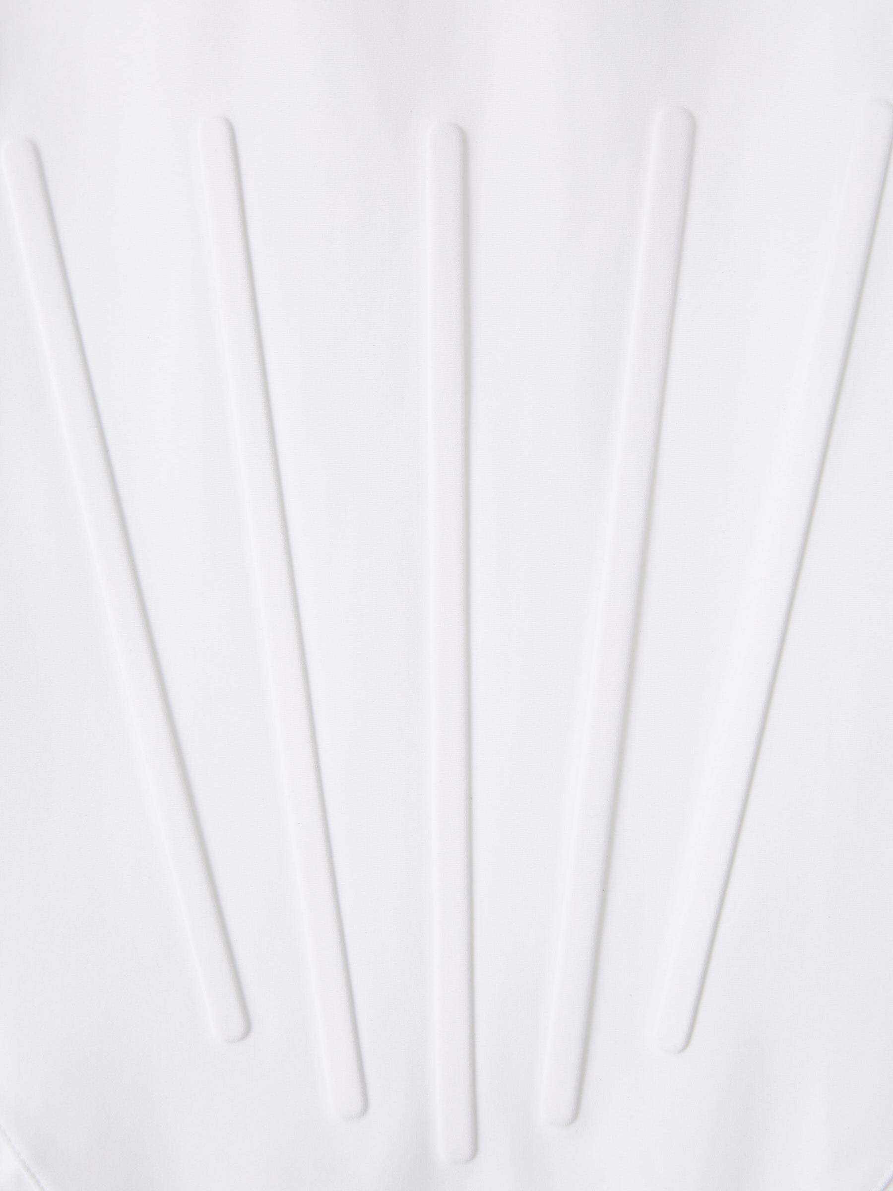 Mugler Corseted One-piece Swimsuit In White