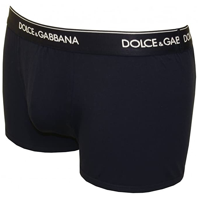 Dolce & Gabbana Pack Containing Two Regular Boxers Of The Same Color In Black