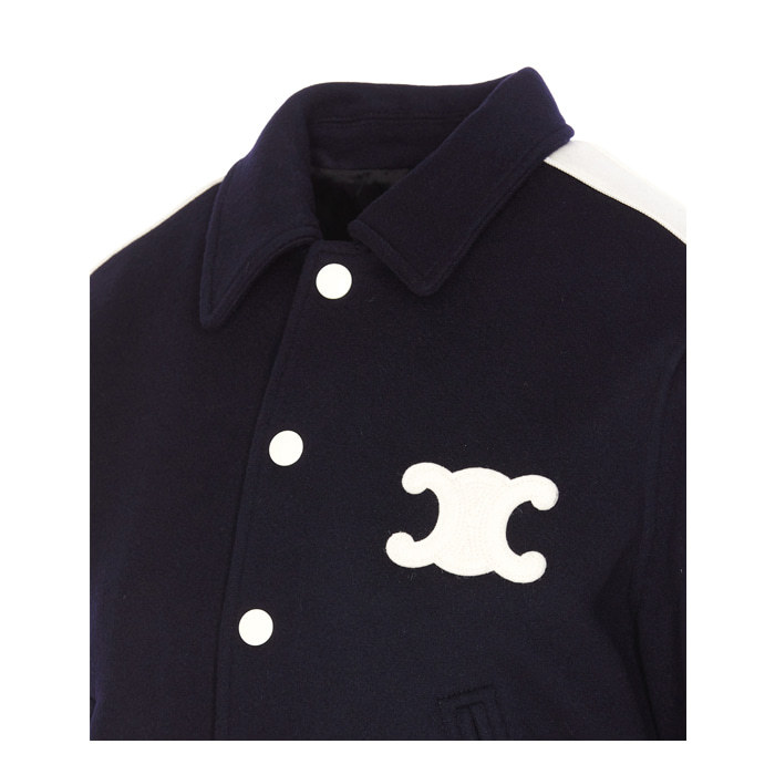 Celine Lapel Long-sleeved Jacket In Black