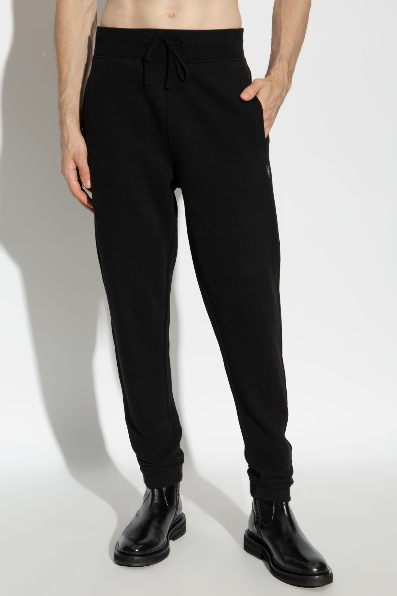 Allsaints Drawstring Sweatpants In Black