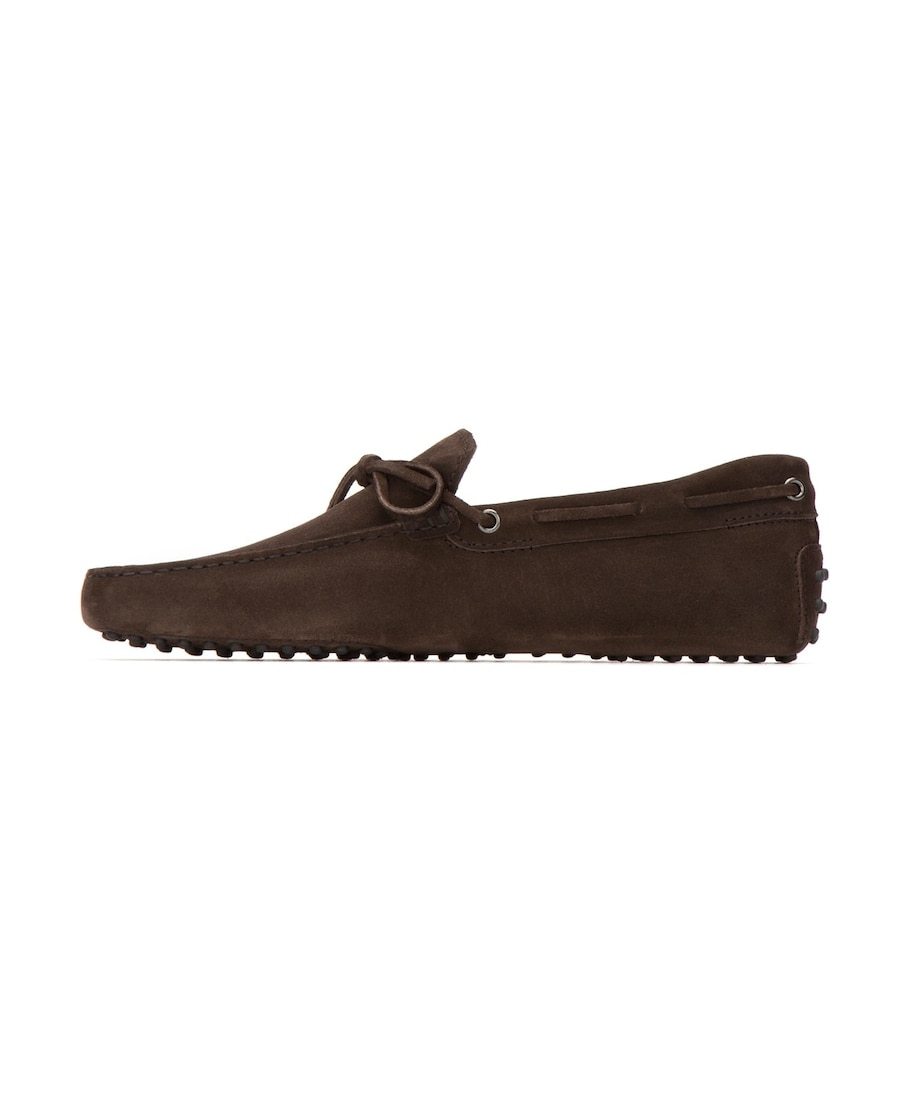 Tod's Gommino Suede Loafers In Black