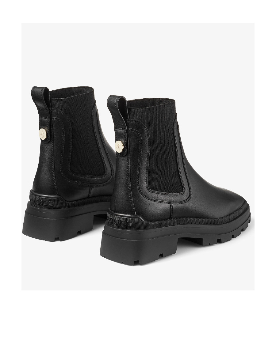 Shop Jimmy Choo Square-headed Short Boots In Black
