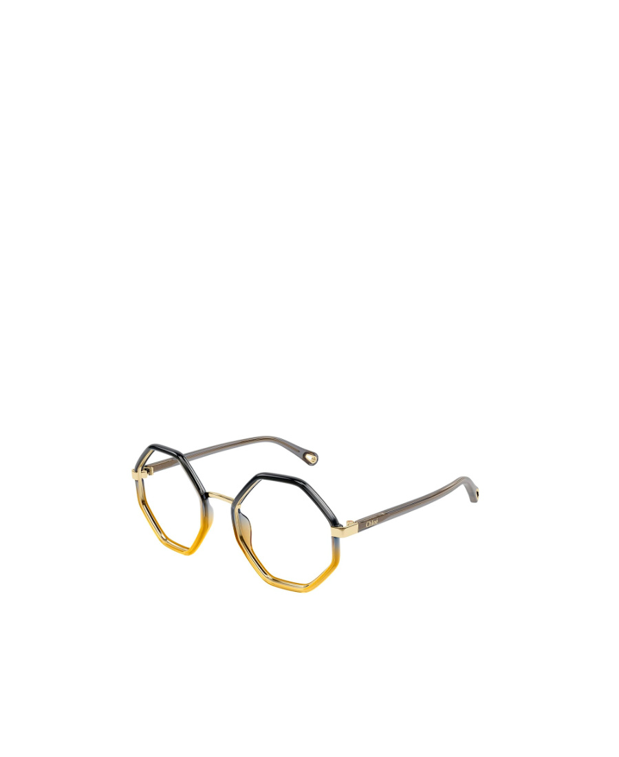 Chloé Oversized Geometric-frame Glasses In Multicolor
